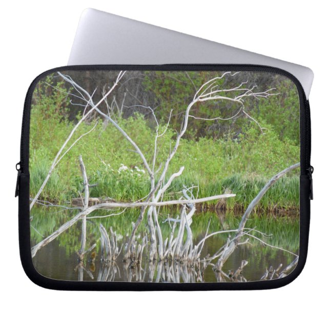 Pond of Trees Laptop Sleeve (Front)