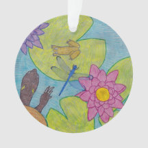 Pond Scene - Acrylic Ornament