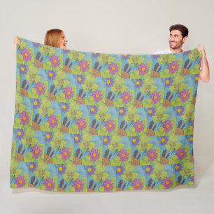 Pond Scene - Fleece Blanket