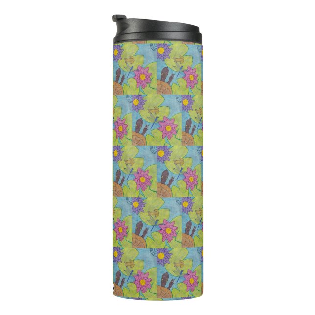 Pond Scene (pattern) - Thermal Tumbler (Rotated Right)
