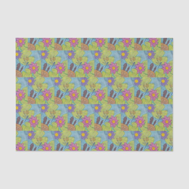 Pond Scene - Tissue Paper (Front)