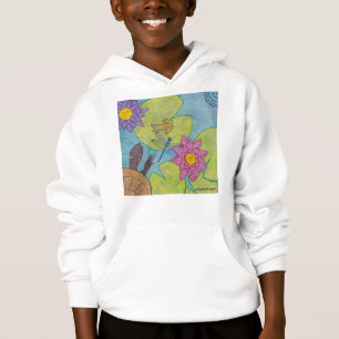 Pond Scene (white) - Boy's Hoodie