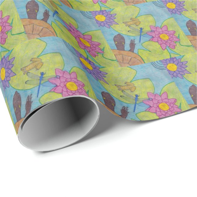 Pond Scene - Wrapping Paper (Roll Corner)