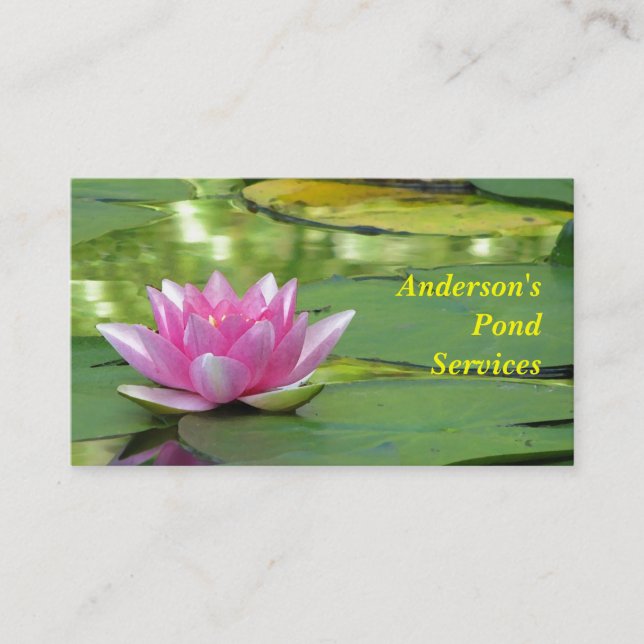 Pond Services Business Card (Front)