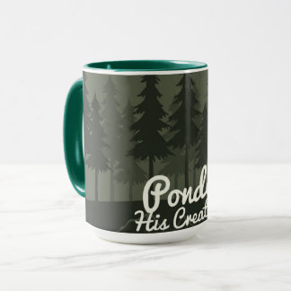 Ponder His Creation | Serene Forest Islamic Reflec Mug