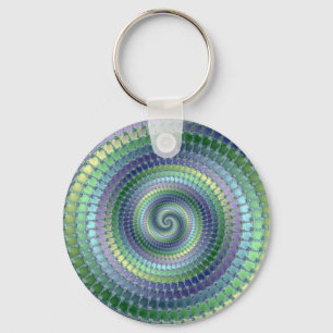 Pondering - Fractal Keychain
