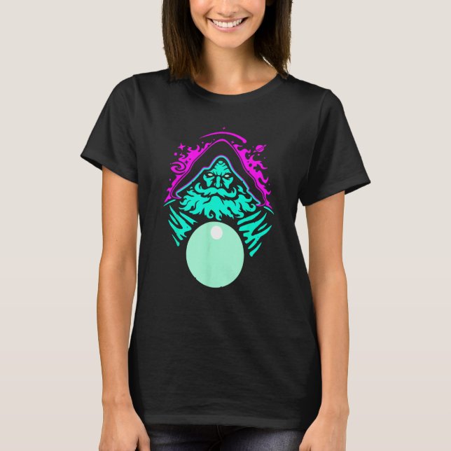 Pondering My Orb Wizard Ponders Magical Fantasy Co T-Shirt (Front)