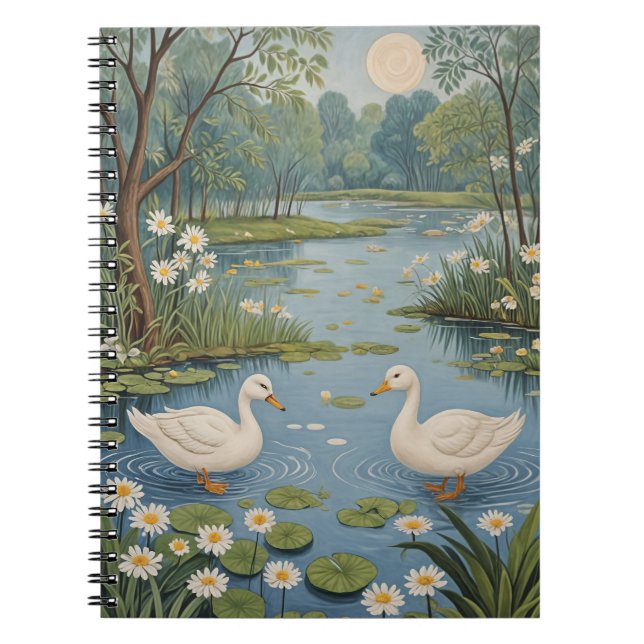 Pondside Tranquility Notebook (Front)