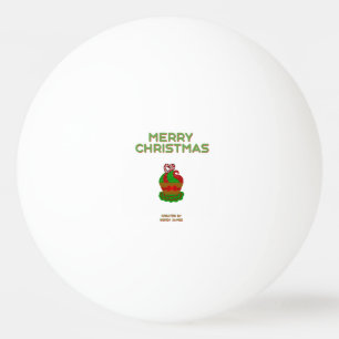 Pong Balle de Noël Ping Ping Cupcake
