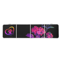 Pong Table JAPANESE FLOWERS AND KANJI LOVE