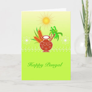 Pongal — South Indian festival Card