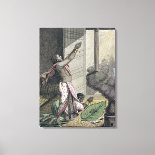 Pongol festival, India, from 'Voyage aux Indes, Or Canvas Print