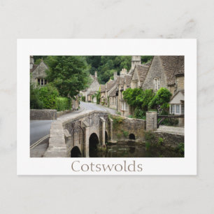 Pont à Castle Combe, carte postale du Royaume-Uni