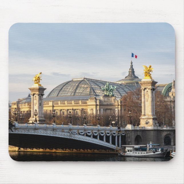Pont Alexandre III and Grand Palais at golden hour Mouse Pad (Front)