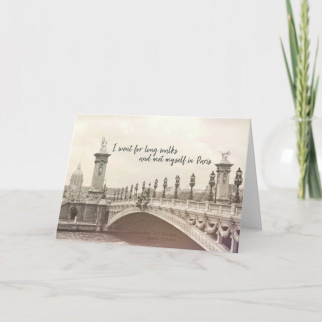 PONT ALEXANDRE III BRIDGE Greeting Card (Front)