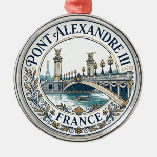 Pont Alexandre III France Metal Ornament