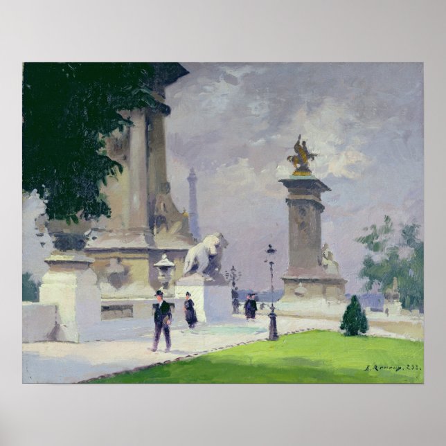 Pont Alexandre III, Paris Poster (Front)