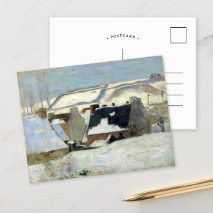 Pont-Aven Under the Snow Paul Gauguin Postcard