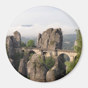Pont Bastei En Allemagne aimant rond