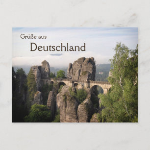 Pont Bastei en Allemagne carte postale