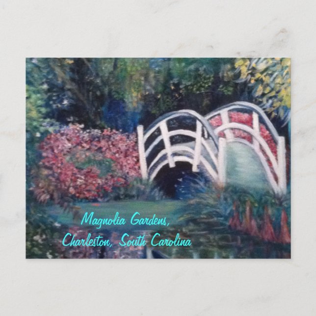 Pont blanc de invitation dans les jardins (Devant)