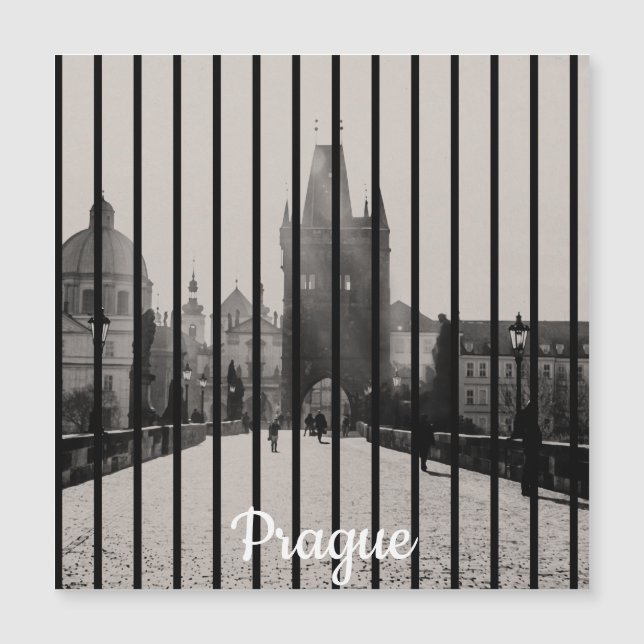 Pont Charles à Prague Magnet (Devant)