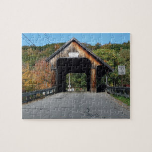Pont couvert de la rivière Squam Puzzle du New Ham