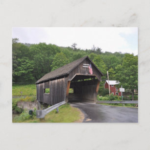 Pont couvert de Warren - Carte postale