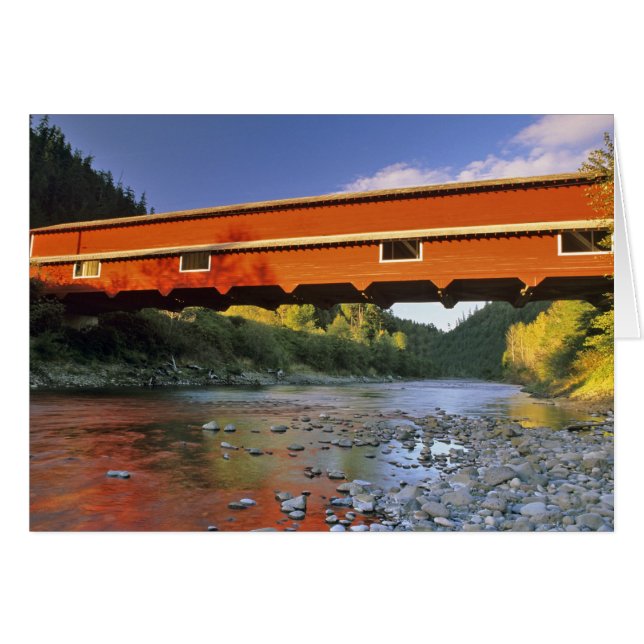 Pont couvert d'Office le plus long de l'Oregon à 2 (Devant horizontal)