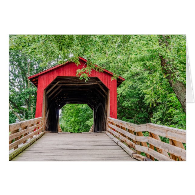 Pont couvert du ruisseau Sugar - Glenarm - Illinoi (Devant horizontal)
