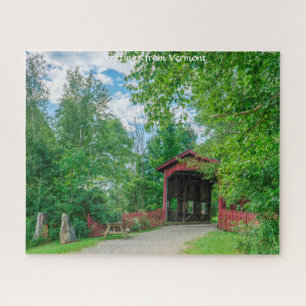 Pont couvert du Vermont. Jigsaw Puzzle