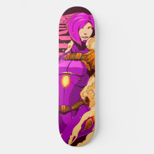 Pont Cyberpunk Girl Skateboard