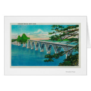 Pont de baie de roucoulements dans la courbure du