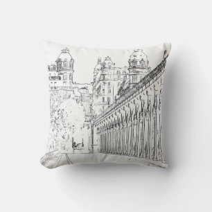 Pont de Bir-Hakeim - Paris, France Throw Pillow