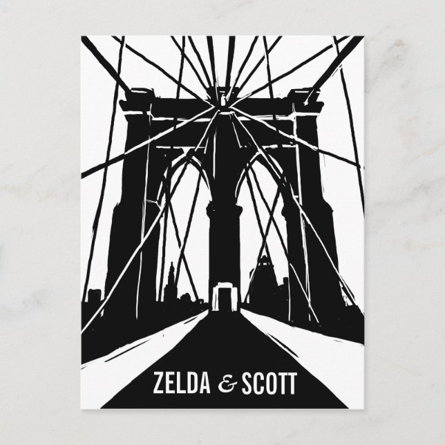 Pont de Brooklyn | Enregistrer la carte postale Da (Devant)