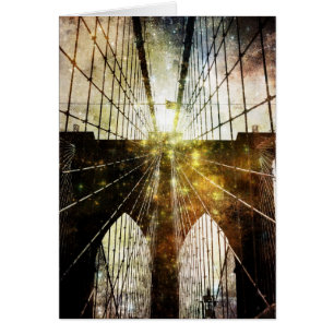 Pont de Brooklyn sale de tache floue