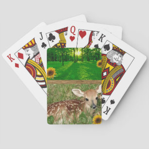 Pont de cartes de jeu pour cerfs