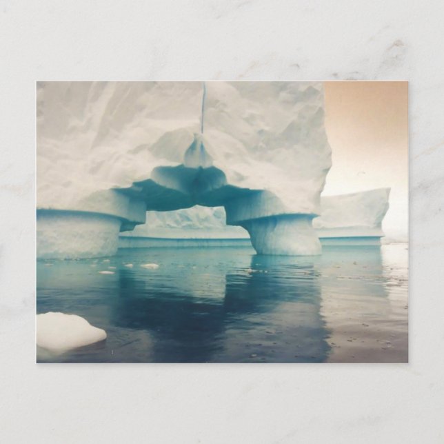 Pont de glace, carte postale (Devant)