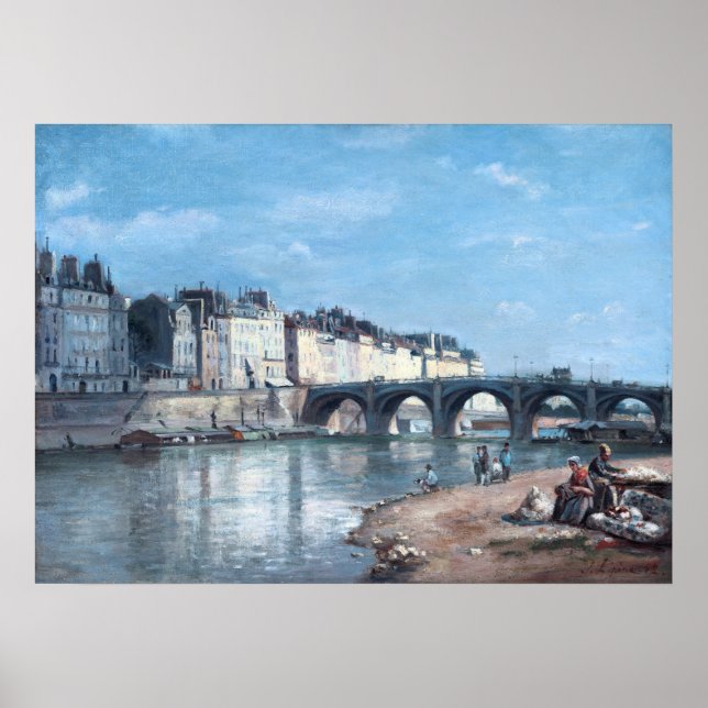 Pont de la Tournelle in Paris by Stanislas Lépine Poster (Front)