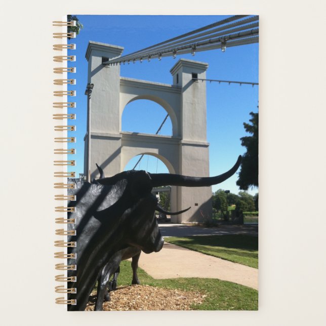 Pont de suspension, Waco, TX (Devant)