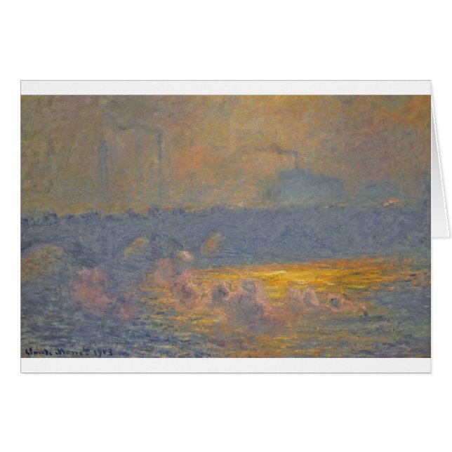 Pont de Waterloo par Claude Monet (Devant horizontal)