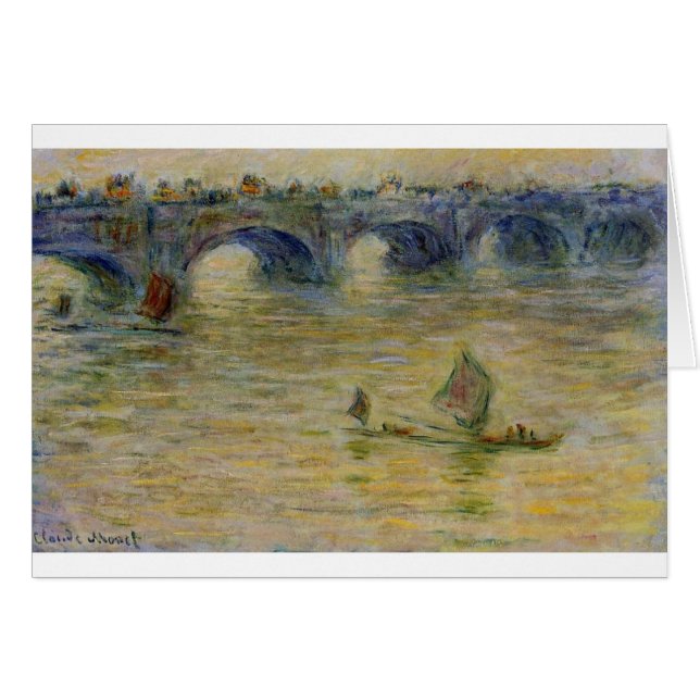 Pont de Waterloo par Claude Monet (Devant horizontal)