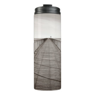 Pont Del Petroli at sunrise in Barcelona in Spaina Thermal Tumbler