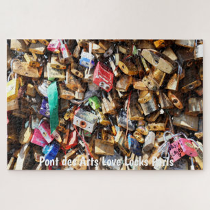Pont des Arts Love Locks Paris. Jigsaw Puzzle