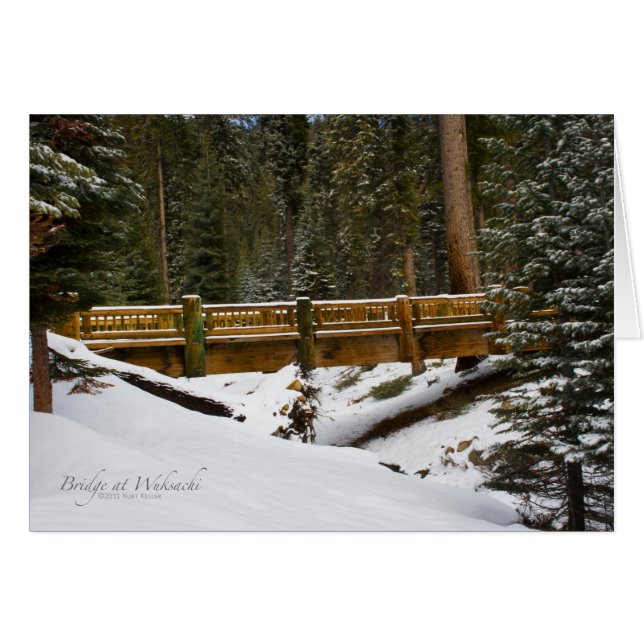 Pont des cartes Wuksachi (Devant horizontal)