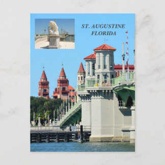 Pont des Lions St Augustine, Floride Carte postale