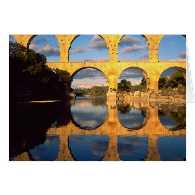Pont du Gard, Gardon River, Gard, Languedoc, (Front Horizontal)