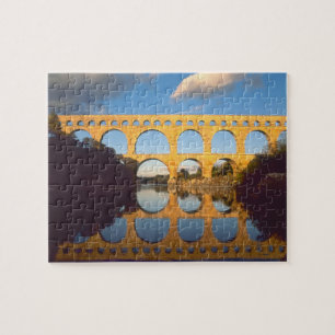 Pont du Gard, Gardon River, Gard, Languedoc, Jigsaw Puzzle