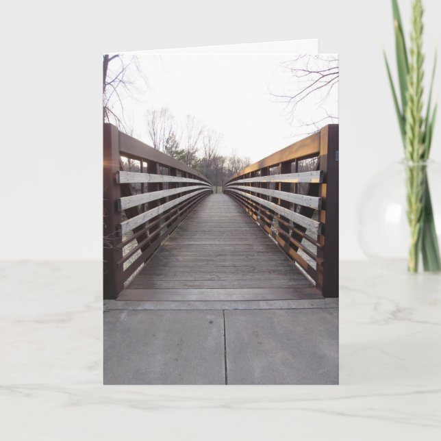 "Pont Dundas au coucher du soleil" Carte de félici (Devant)