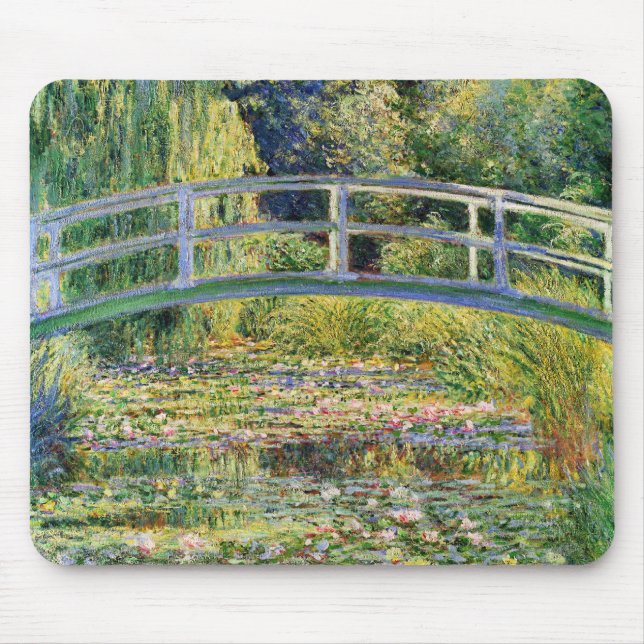 Pont japonais de Monet avec le tapis de souris de (Devant)